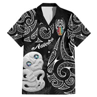 Kia Hara Te reo Maori Family Matching Mermaid Dress and Hawaiian Shirt Manaia Moko Pattern