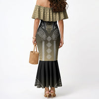 Aotearoa Maori Iwi Heritage Mermaid Dress Waikato Tainui Parauri LT7 - Polynesian Pride