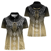 Aotearoa Maori Iwi Heritage Women Polo Shirt Waikato Tainui Parauri LT7 - Polynesian Pride