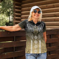 Aotearoa Maori Iwi Heritage Women Polo Shirt Waikato Tainui Parauri LT7 - Polynesian Pride