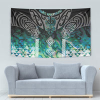 Aotearoa Maori Iwi Heritage Tapestry Ngati Kahungunu Paua Shell Turquoise LT7 - Polynesian Pride