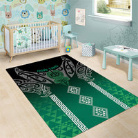 Aotearoa Maori Iwi Heritage Area Rug Ngai Tahu Pounamu Green LT7 - Polynesian Pride