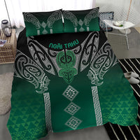 Aotearoa Maori Iwi Heritage Bedding Set Ngai Tahu Pounamu Green LT7 - Polynesian Pride