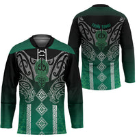 Aotearoa Maori Iwi Heritage Hockey Jersey Ngai Tahu Pounamu Green LT7 - Polynesian Pride