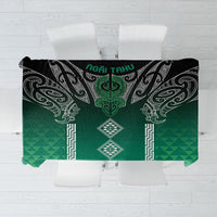 Aotearoa Maori Iwi Heritage Tablecloth Ngai Tahu Pounamu Green LT7 Jade Green - Polynesian Pride