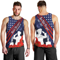 Pearl Harbor Remembrance Day Men Tank Top Poppy Mix Style LT7 - Polynesian Pride