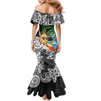 Tropical Christmas Polynesian Mermaid Dress Funny Surfing Pineapple
