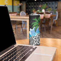 Tropical Christmas Polynesian Skinny Tumbler Funny Surfing Pineapple LT7 - Polynesian Pride