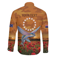Cook Islands ANZAC Day Personalised Family Matching Tank Maxi Dress and Hawaiian Shirt with Poppy Field LT9 - Polynesian Pride