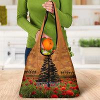 Norfolk Island ANZAC Day Personalised Grocery Bag with Poppy Field