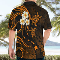 Hawaii Hawaiian Shirt Lanai Islands Polynesian Sunset Plumeria Gold Vibe LT9 - Polynesian Pride