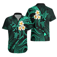 Polynesian Hawaii Hawaiian Shirt Kahoolawe Islands with Pacific Plumeria Turquoise Vibe LT9 - Polynesian Pride