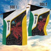 Personalised PNG Hela Province Garden Flag Bird of Paradise Tattoo Flag Motif - Polynesian Pride