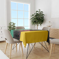 Personalised PNG Hela Province Tablecloth Bird of Paradise Tattoo Flag Motif - Polynesian Pride