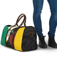 Personalised PNG Hela Province Travel Bag Bird of Paradise Tattoo Flag Motif - Polynesian Pride