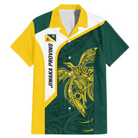 Personalised PNG Jiwaka Province Family Matching Mermaid Dress and Hawaiian Shirt Bird of Paradise Tattoo Flag Motif - Polynesian Pride