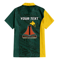 Personalised PNG Jiwaka Province Family Matching Mermaid Dress and Hawaiian Shirt Bird of Paradise Tattoo Flag Motif - Polynesian Pride