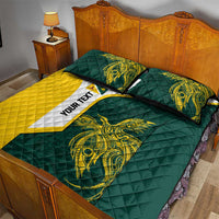 Personalised PNG Jiwaka Province Quilt Bed Set Bird of Paradise Tattoo Flag Motif - Polynesian Pride