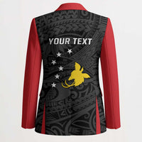 Personalised PNG Sandaun Province Blazer Bird of Paradise Tattoo Flag Motif - Polynesian Pride