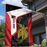 Personalised PNG Sandaun Province Garden Flag Bird of Paradise Tattoo Flag Motif - Polynesian Pride