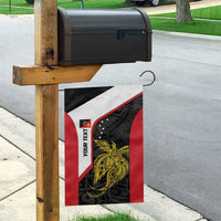 Personalised PNG Sandaun Province Garden Flag Bird of Paradise Tattoo Flag Motif - Polynesian Pride