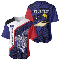 Personalised PNG West New Britain Province Baseball Jersey Bird of Paradise Tattoo Flag Motif - Polynesian Pride