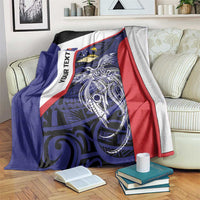 Personalised PNG West New Britain Province Blanket Bird of Paradise Tattoo Flag Motif - Polynesian Pride