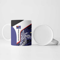 Personalised PNG West New Britain Province Ceramic Mug Bird of Paradise Tattoo Flag Motif LT9 - Polynesian Pride