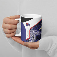 Personalised PNG West New Britain Province Ceramic Mug Bird of Paradise Tattoo Flag Motif LT9 - Polynesian Pride