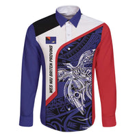 Personalised PNG West New Britain Province Family Matching Long Sleeve Bodycon Dress and Hawaiian Shirt Bird of Paradise Tattoo Flag Motif - Polynesian Pride