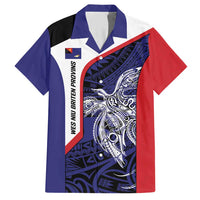 Personalised PNG West New Britain Province Family Matching Short Sleeve Bodycon Dress and Hawaiian Shirt Bird of Paradise Tattoo Flag Motif - Polynesian Pride