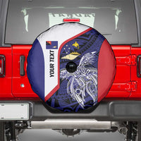 Personalised PNG West New Britain Province Spare Tire Cover Bird of Paradise Tattoo Flag Motif - Polynesian Pride