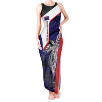 Personalised PNG West New Britain Province Tank Maxi Dress Bird of Paradise Tattoo Flag Motif - Polynesian Pride
