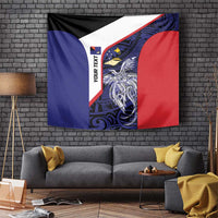 Personalised PNG West New Britain Province Tapestry Bird of Paradise Tattoo Flag Motif - Polynesian Pride