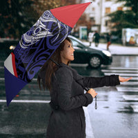 Personalised PNG West New Britain Province Umbrella Bird of Paradise Tattoo Flag Motif - Polynesian Pride