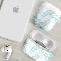 White Sunday Lotu Tamaiti AirPods Case Polynesian Wave Pastel Cyan LT9 - Polynesian Pride
