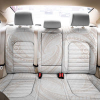 White Sunday Lotu Tamaiti Back Car Seat Cover Polynesian Wave Pastel Nude - Polynesian Pride