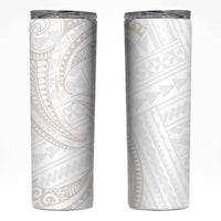 White Sunday Lotu Tamaiti Skinny Tumbler Polynesian Wave Pastel Nude - Polynesian Pride