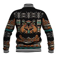 Black Batik Papua-inspired Pattern Baseball Jacket - Polynesian Pride