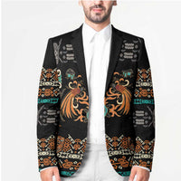 Black Batik Papua-inspired Pattern Blazer - Polynesian Pride
