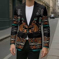 Black Batik Papua-inspired Pattern Blazer - Polynesian Pride