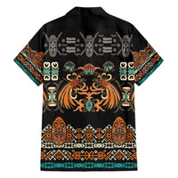 Black Batik Papua-inspired Pattern Family Matching Long Sleeve Bodycon Dress and Hawaiian Shirt - Polynesian Pride