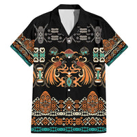 Black Batik Papua-inspired Pattern Family Matching Mermaid Dress and Hawaiian Shirt - Polynesian Pride
