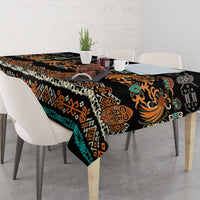 Black Batik Papua-inspired Pattern Tablecloth - Polynesian Pride