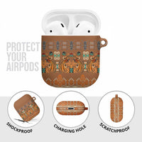 Terracotta Batik Papua-inspired Pattern AirPods Case - Polynesian Pride