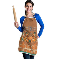 Terracotta Batik Papua-inspired Pattern Apron - Polynesian Pride