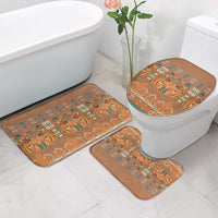 Terracotta Batik Papua-inspired Pattern Bathroom Set LT9 - Polynesian Pride