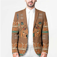 Terracotta Batik Papua-inspired Pattern Blazer - Polynesian Pride