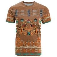Terracotta Batik Papua-inspired Pattern T Shirt - Polynesian Pride