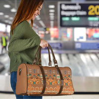 Terracotta Batik Papua-inspired Pattern Travel Bag - Polynesian Pride
